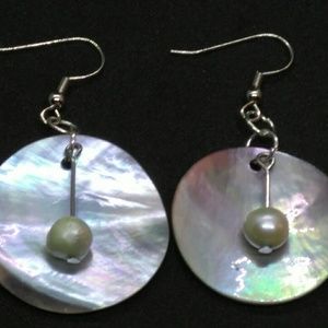 Freshwater & Mother of Pearl Handmade Earrings